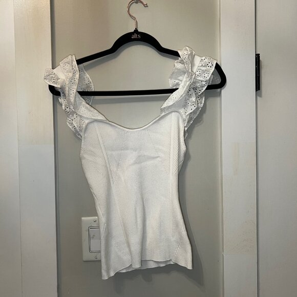 Robertson + Rodeo Mariah Top in White, Size Small NWT - Picture 3 of 7
